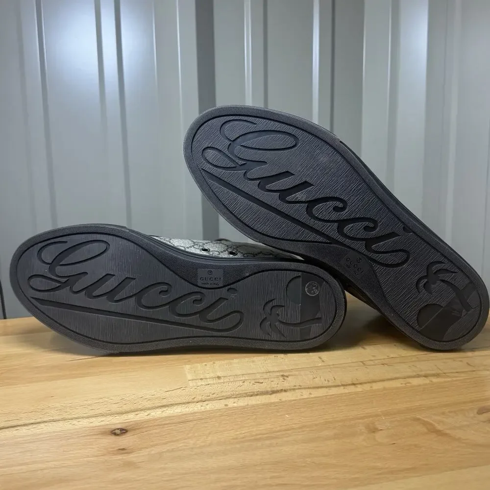 Gucci GG Supreme Monogram High Top Men's UK 10~US 11 295383 - Missing Insoles